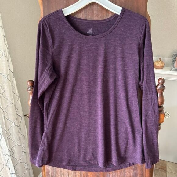 WoolX Remi Merino Wool top Women’s Large purple - Picture 1 of 6